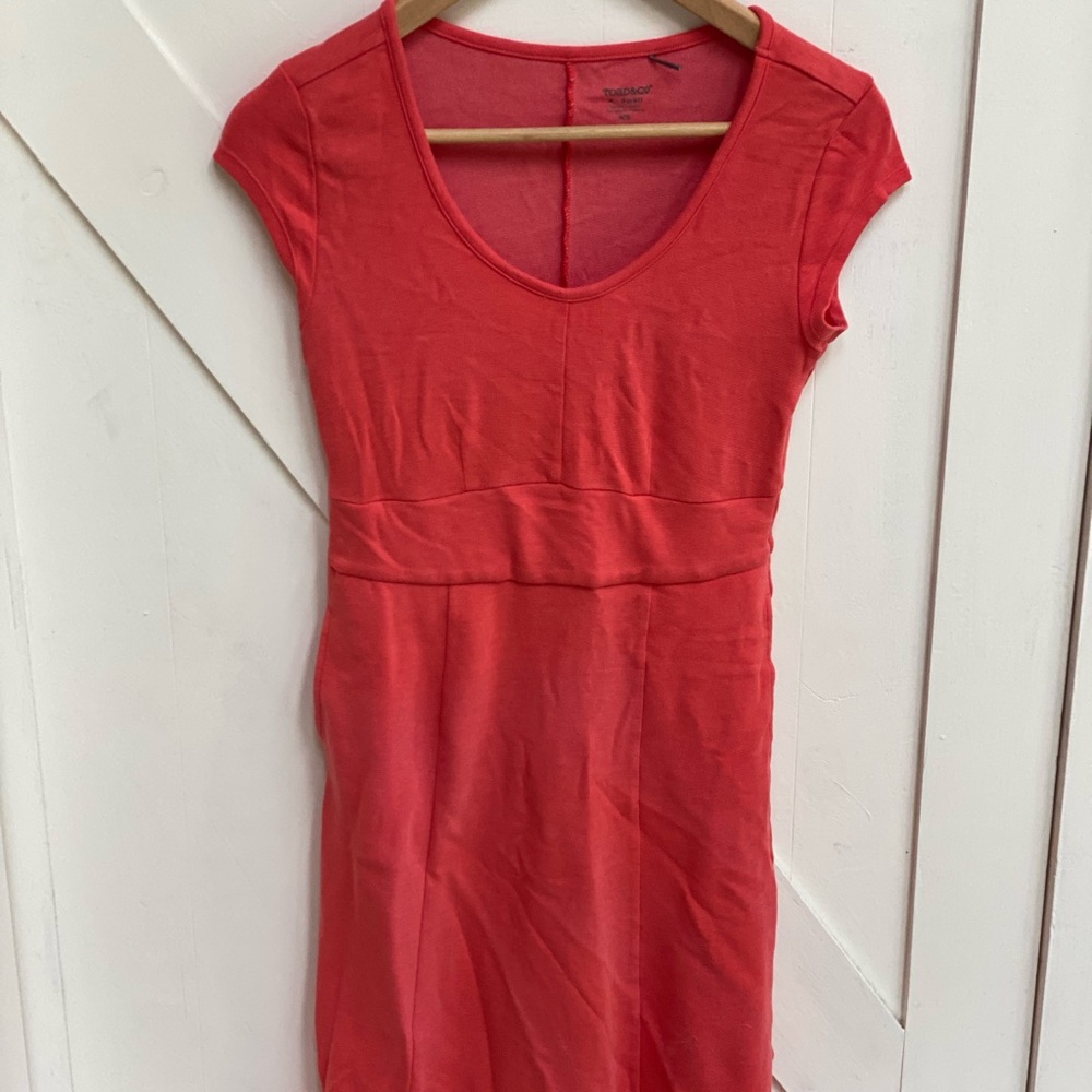 Horny toad pinkish orange casual dress xs